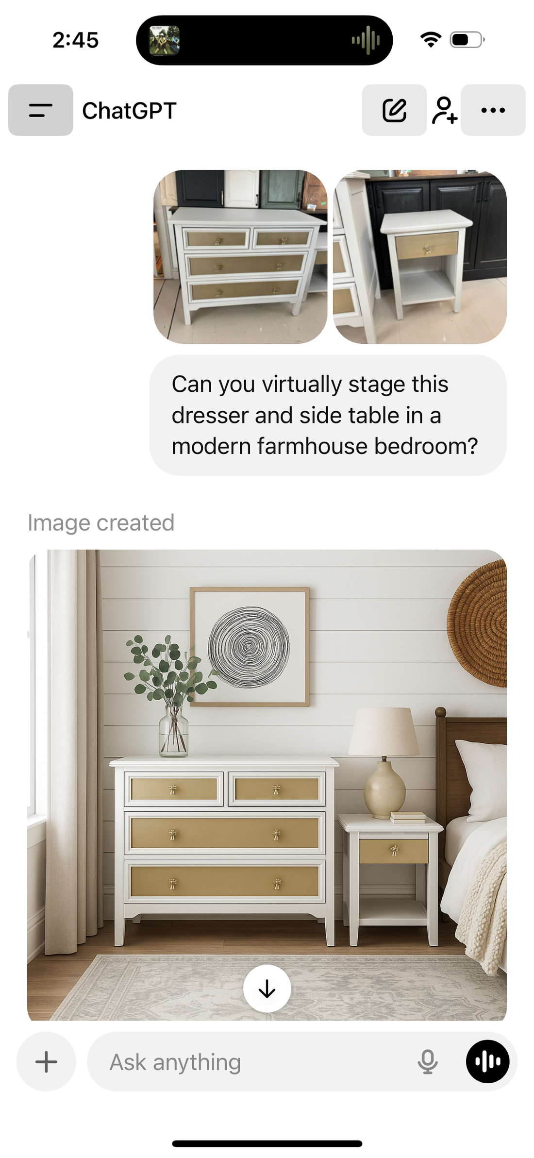 Using Free Chat GPT To Stage Furniture